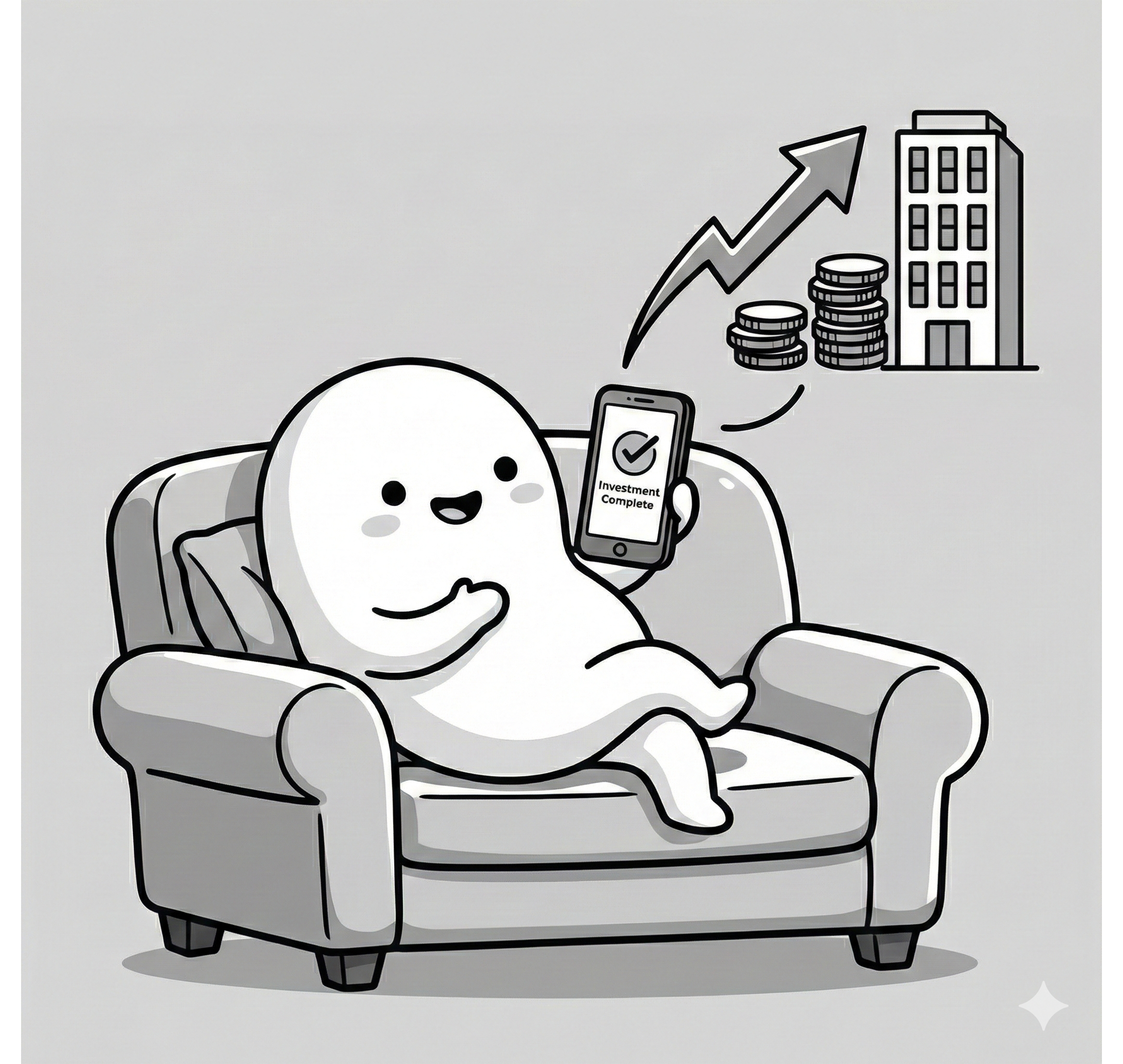 登録から投資まで、スマホひとつで手軽にできる